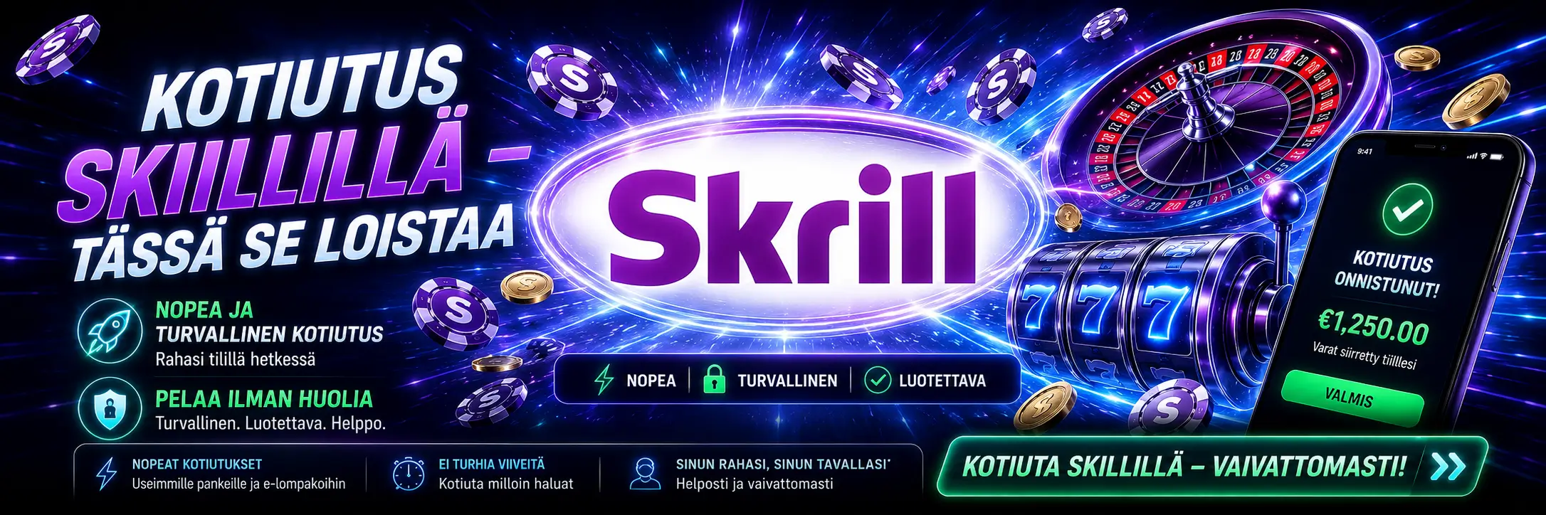 Kotiutus Skillillä – tässä se loistaa
