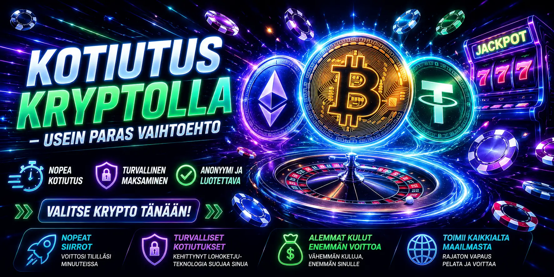 Kotiutus kryptolla – usein paras vaihtoehto