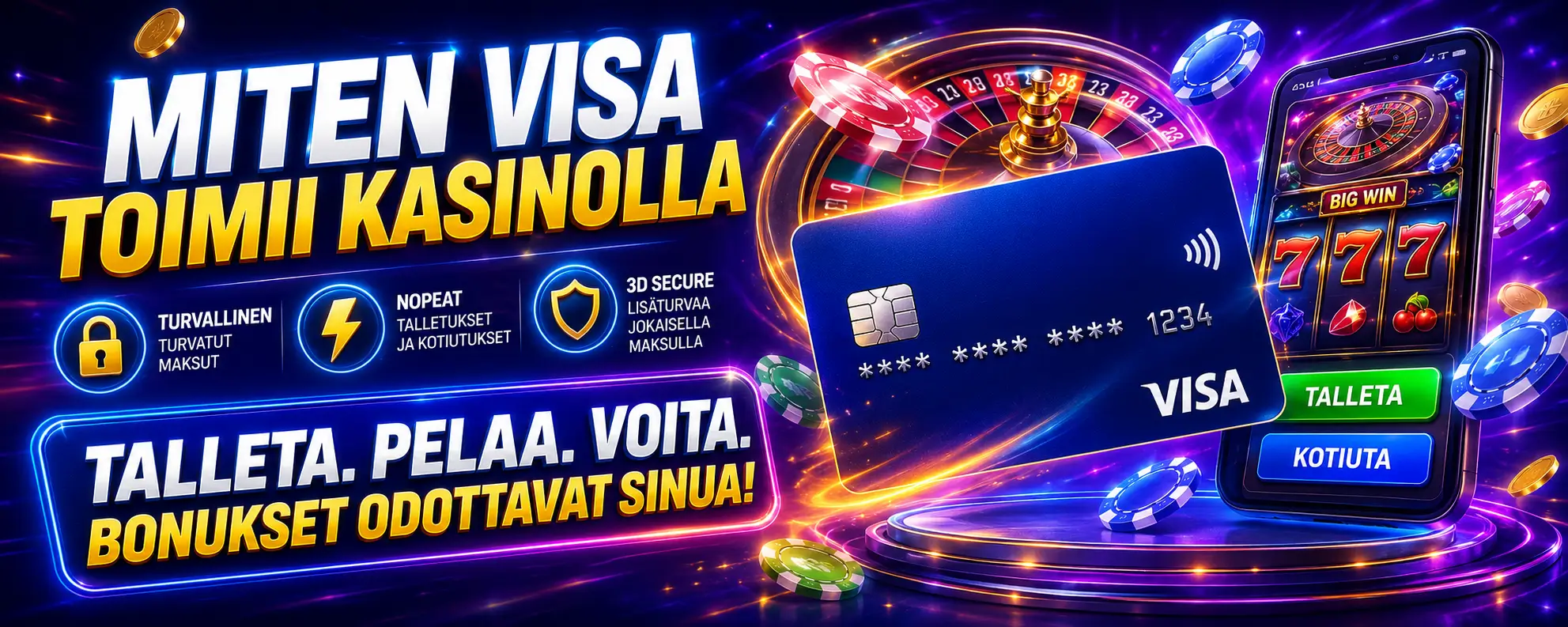Miten Visa toimii kasinolla